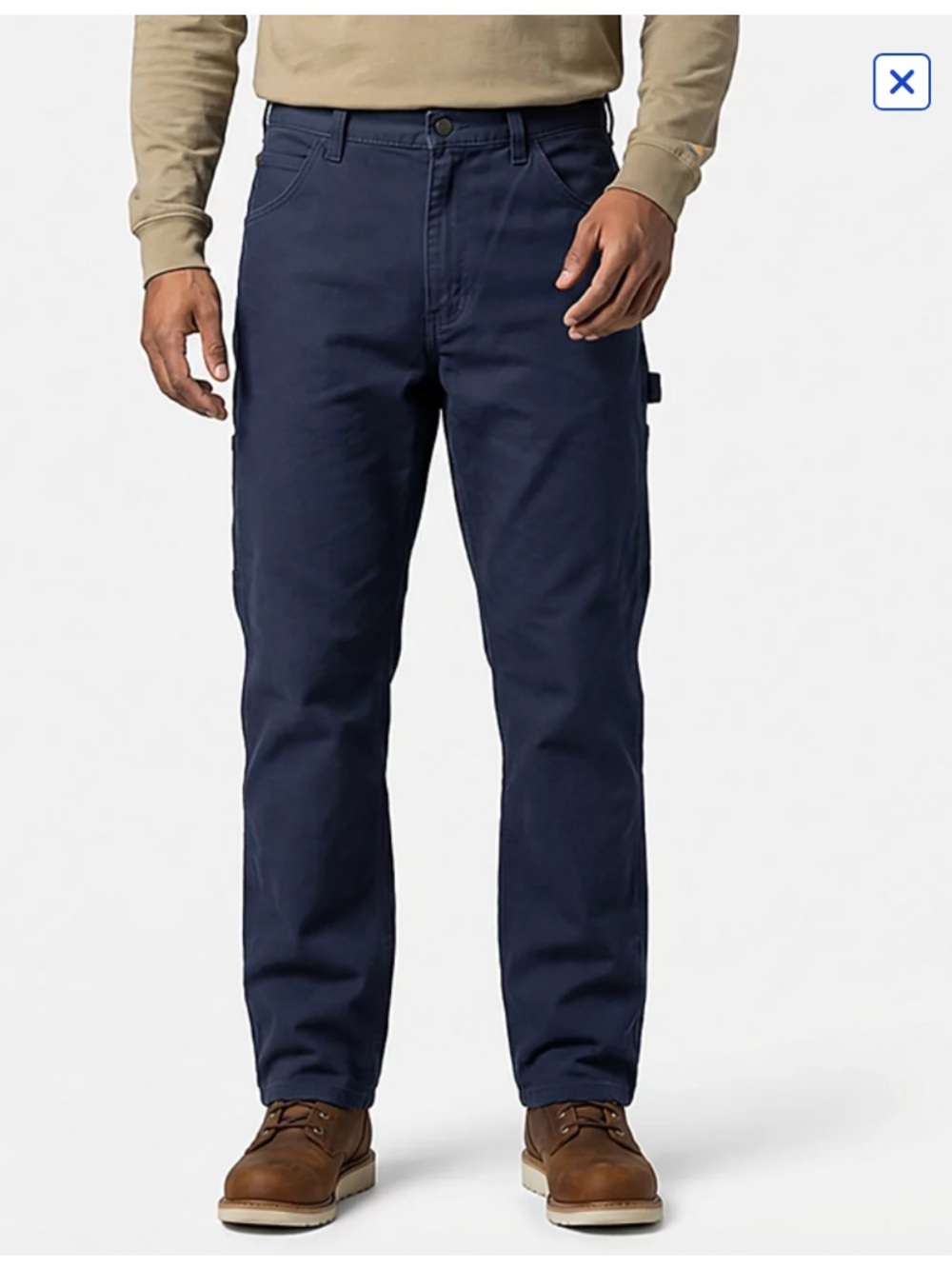 Carhartt Mens NWT Navy Flame Resistant Cat 2 Canvas Work Pants 38 X 32